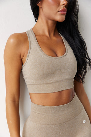 Astoria CONTOUR Seamless Sports Bra - Mocha - Adults Skate Too LLC