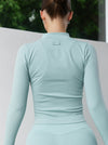 Astoria CONTOUR Ribbed Seamless Zip Up - Seafoam - Adults Skate Too LLC