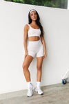 Astoria LUXE BALANCE Short - Beige Gingham - Adults Skate Too LLC