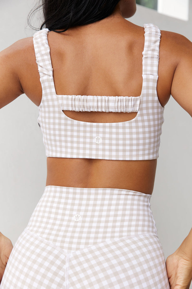 Astoria LUXE BALANCE Short - Beige Gingham - Adults Skate Too LLC