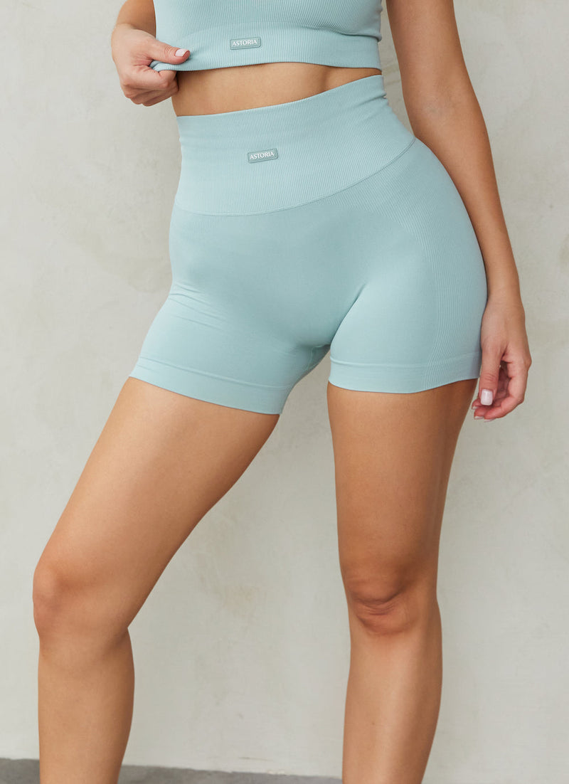 Astoria CONTOUR Ribbed Seamless Short - Seafoam - Adults Skate Too LLC