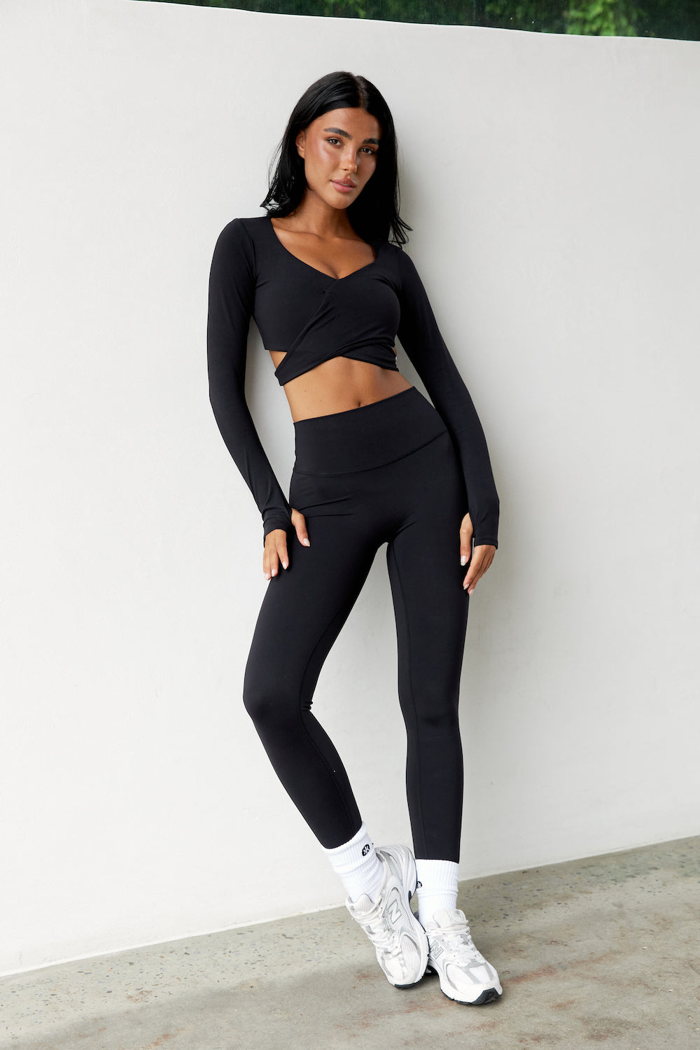 Astoria BALANCE Crossover Sleeve Crop - Black - Adults Skate Too LLC