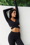 Astoria BALANCE Crossover Sleeve Crop - Black - Adults Skate Too LLC