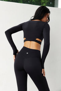 Astoria BALANCE Crossover Sleeve Crop - Black - Adults Skate Too LLC