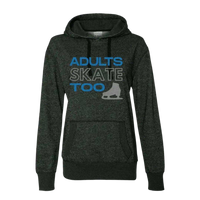 Adults Skate Too Glitter Glitter Hoodie