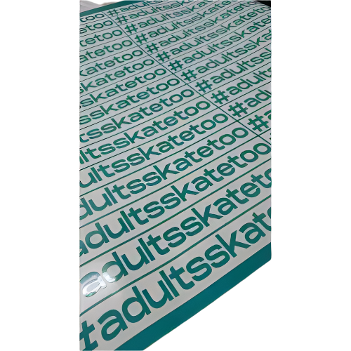 Adults Skate Too Hashtag Vinyl Sticker
