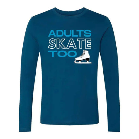 Adults Skate Too OG Unisex Cotton Long Sleeve Crew Adults Skate Too LLC