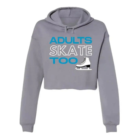 Adults Skate Too OG Women's Cropped Fleece Hoodie Adults Skate Too LLC
