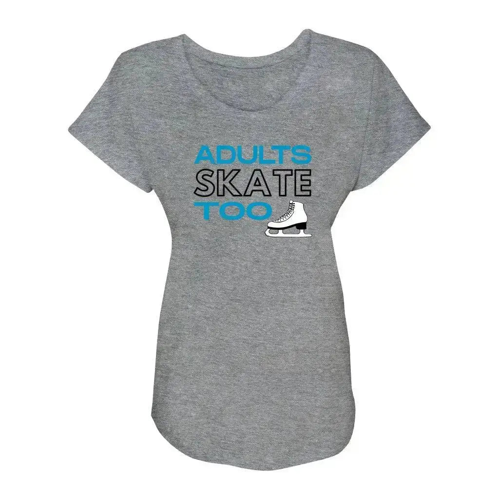 Adults Skate Too OG Women’s Triblend Short Sleeve Dolman Adults Skate Too LLC