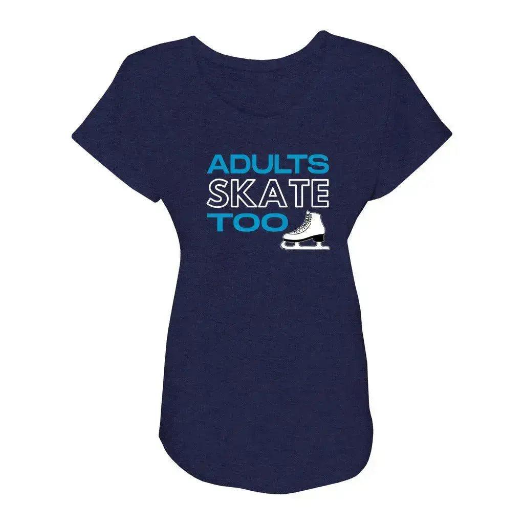 Adults Skate Too OG Women’s Triblend Short Sleeve Dolman Adults Skate Too LLC