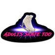 Adults Skate Too Retro Skate Sticker - Adults Skate Too LLC