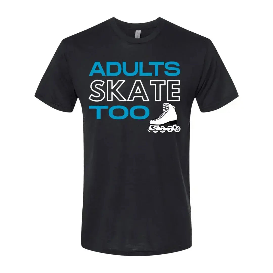 Adults Skate Too Unisex Tee - Inline Edition Adults Skate Too LLC