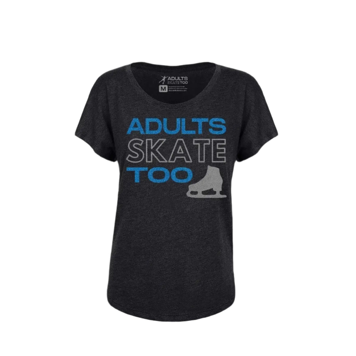 Adults Skate Too Women's Dolman Tee - Glitter Edition Adults Skate Too LLC