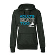 Adults Skate Too Women's French Terry Glitter Hoodie Adults Skate Too LLC