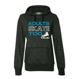 Adults Skate Too Women's Glitter Hoodie - Adults Skate Too LLC