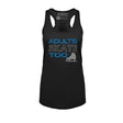 Adults Skate Too Women's Jersey Racerback Tank - Glitter Edition Adults Skate Too LLC