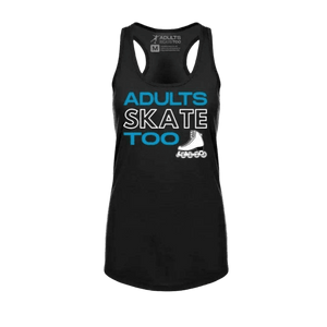 Adults Skate Too Inline Racerback Tank - Adults Skate Too LLC