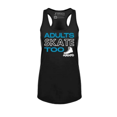 Adults Skate Too Inline Racerback Tank - Adults Skate Too LLC