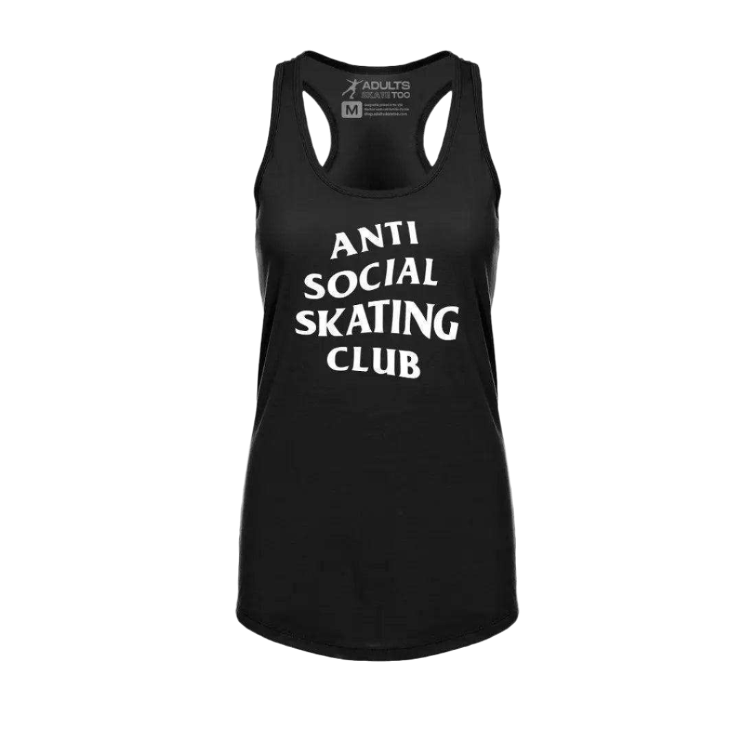 Anti Social Skating Club Racerback Tank - Adults Skate Too LLC