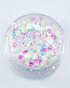 BDay Cake - Chunky Iridescent White Glitter