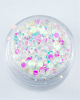 Lunautics BDay Cake - Chunky Iridescent White Glitter