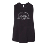 Bend Your Knees Club Racerback Crop - Adults Skate Too LLC