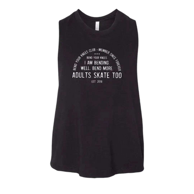 Bend Your Knees Club Racerback Crop