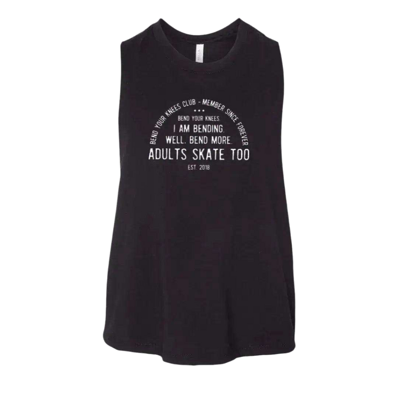 Bend Your Knees Club Racerback Crop