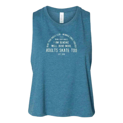 Bend Your Knees Club Racerback Crop
