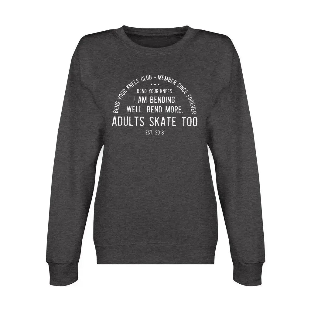 Bend Your Knees Club Unisex Premium Crewneck Sweatshirt Adults Skate Too LLC