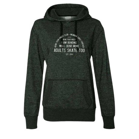 Bend Your Knees Club Glitter Hoodie - Adults Skate Too LLC