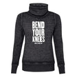Bend Your Knees Cowl Neck Sweatshirt Adults Skate Too LLC