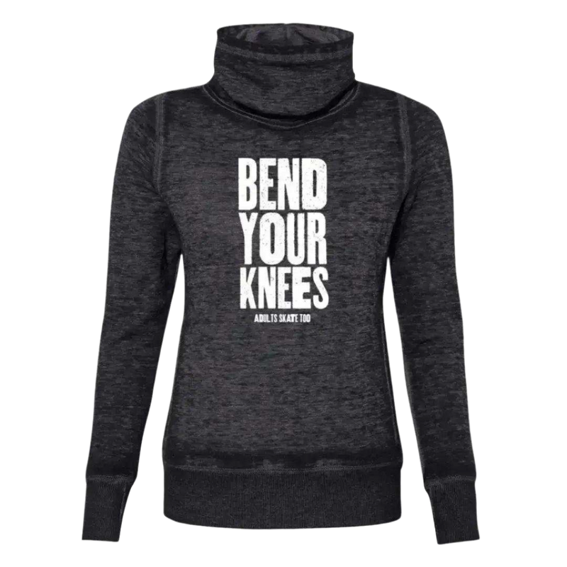 Bend Your Knees Cowl Neck Sweatshirt