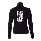Bend Your Knees Women's Zip Up Practice Jacket Adults Skate Too LLC