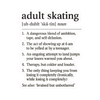 Adult Skating Vinyl Sticker - Adults Skate Too LLC