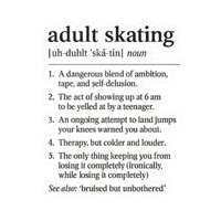 Adult Skating Vinyl Sticker - Adults Skate Too LLC