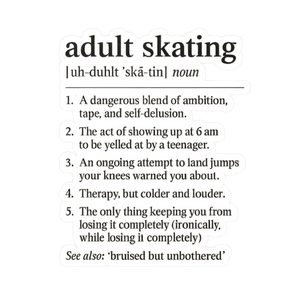 Adult Skating Vinyl Sticker - Adults Skate Too LLC