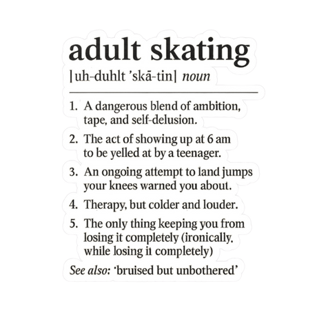 Adult Skating Vinyl Sticker - Adults Skate Too LLC