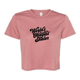 World's Okayest Skater Flowy Crop Tee - XXL - Adults Skate Too LLC