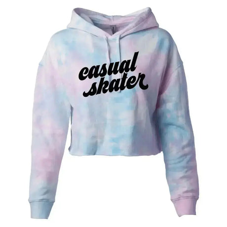 Casual Skater Cotton Candy Women's Lightweight Hooded Crop Adults Skate Too LLC