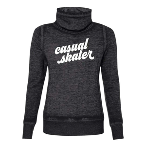 Casual Skater Cowl Neck Sweatshirt - Adults Skate Too LLC