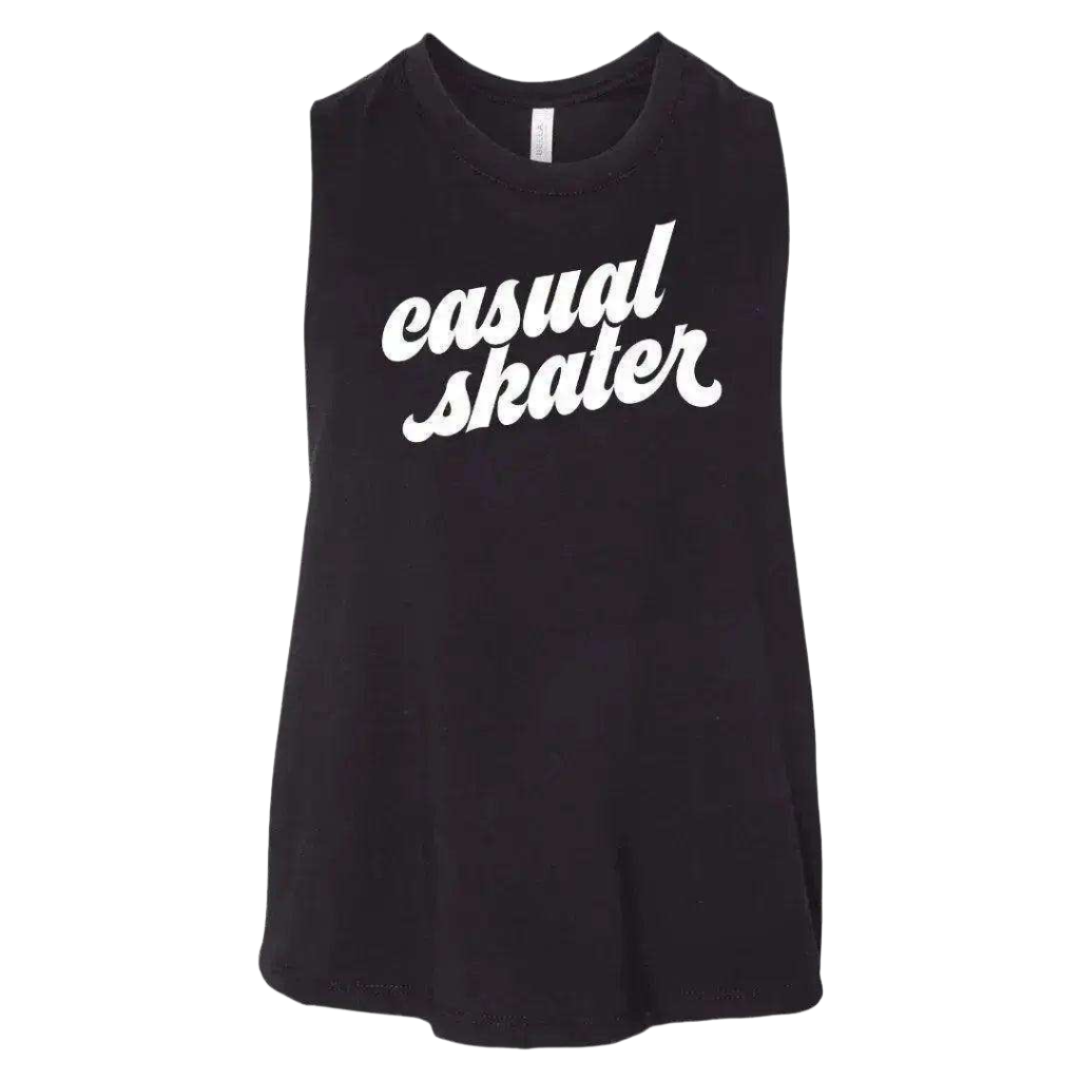 Casual Skater Racerback Crop - Adults Skate Too LLC