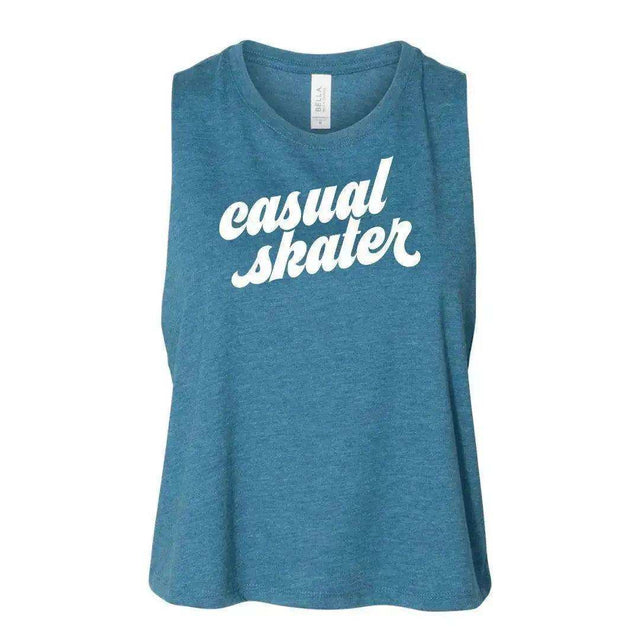 Casual Skater Racerback Crop - Adults Skate Too LLC