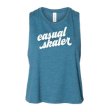 Casual Skater Racerback Crop - Adults Skate Too LLC