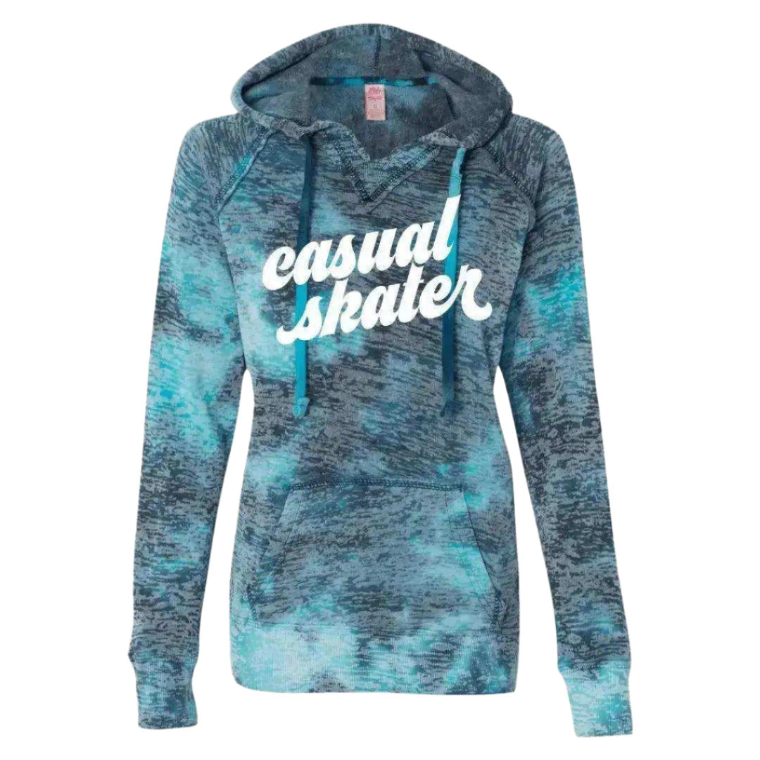 Casual Skater Burnout Hoodie