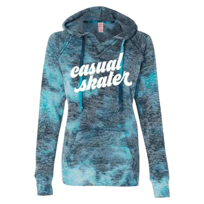 Casual Skater Burnout Hoodie
