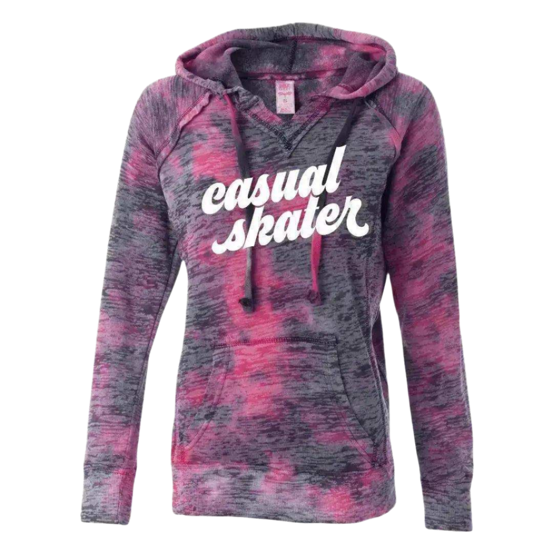 Casual Skater Burnout Hoodie - Adults Skate Too LLC