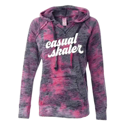 Casual Skater Burnout Hoodie