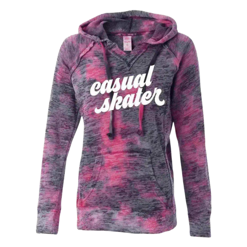 Casual Skater Burnout Hoodie