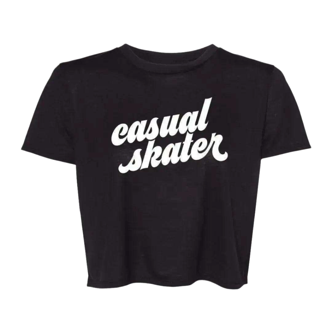 Casual Skater Flowy Crop - Adults Skate Too LLC